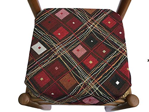 mauro galettes de Chaise à Rabats-Lot de 4-Tissu Gobelin-avec Fermeture éclaire