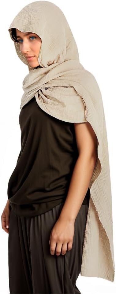 Unisex Fashion Shawl Scarf Capes Medieval Cape Shawl Scarfs Hooded Linen Hooded Cowl