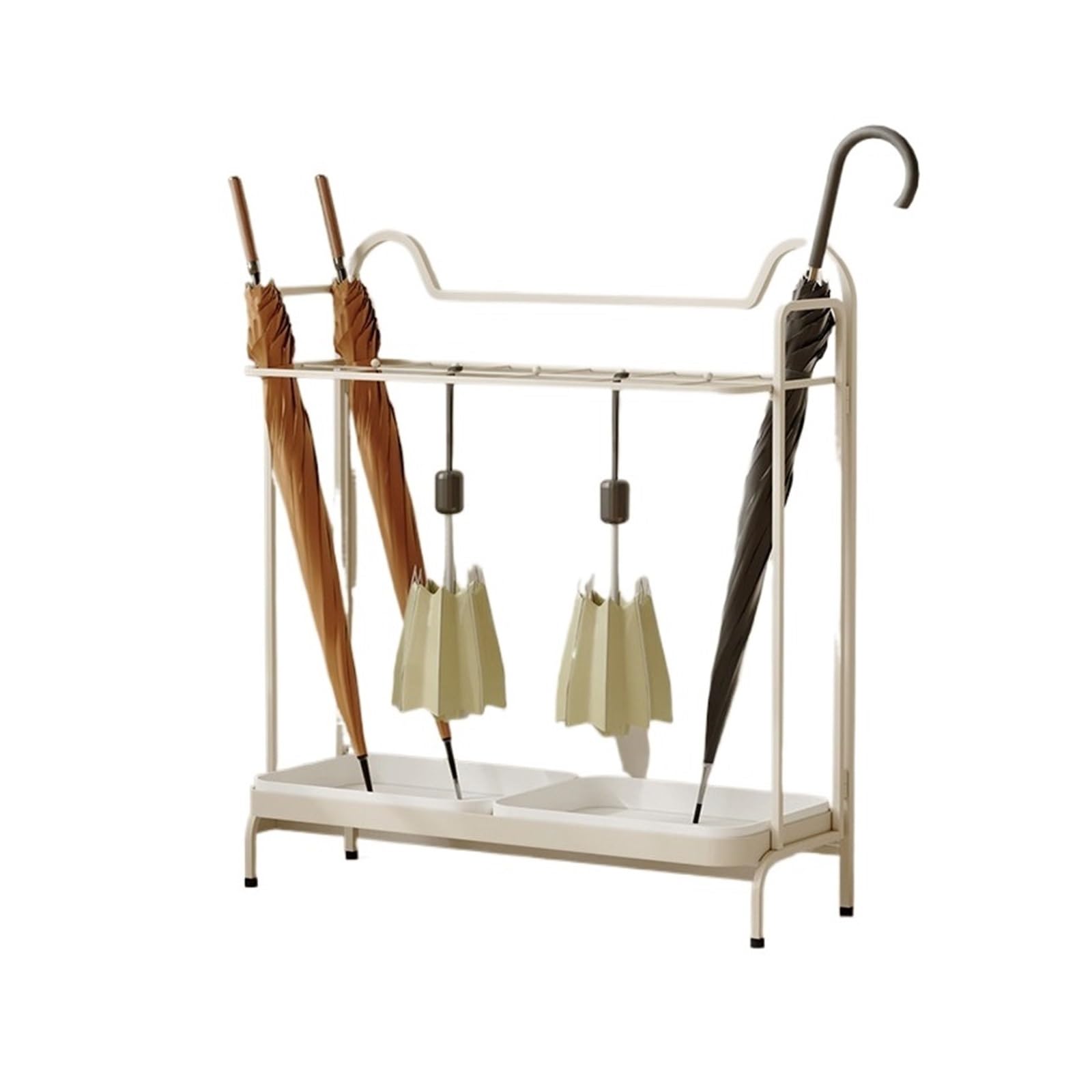 CFY652 Umbrella rack Large-Capacity Drainable Umbrella Stand: Home Storage Stand, Stylish And Creative Office(White)