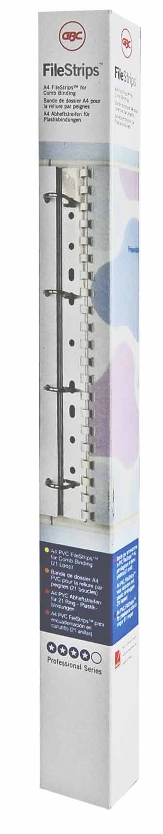 Comb Binding Covers PVC Abheftungs Strips, Pack of 100