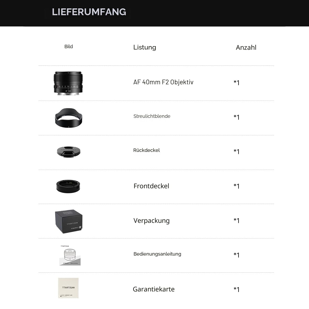 TTARTISAN AF 40mm F2 Kameraobjektiv Vollformat Autofokus Leichtes Walk-around-Objektiv (für Sony E)