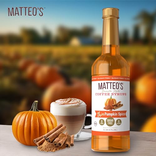 Matteo's Sugar-Free Pumpkin Spice Syrup, 33.8oz
