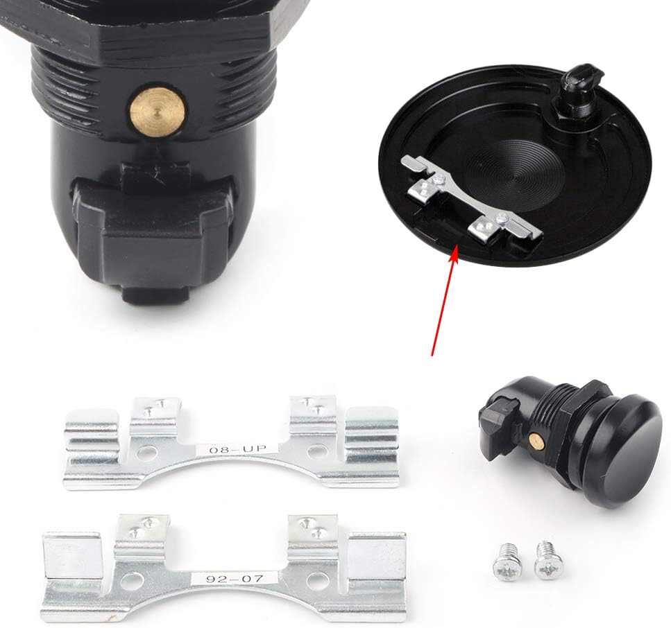 Door Push Button Gas Oil Cap Tank Aluminum for Harley for Touring Road Glide 1992-2013 2014 2015 2016