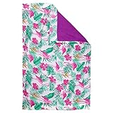 Pareo de Playa de 100x150 cm. DHestia - Pareo Toalla de Playa Estampado y Rizo para Secarse de 100x150 cm Sabah Fucsia