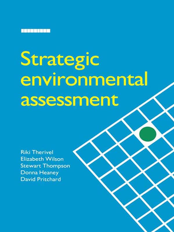 Strategic Environmental Assessment English edition manuel écologie et planification