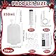 Giugio Halloween Trinkgefäß, 10 Stück Blutbeutel zum Befüllen 350 ml, Infusionsbeutel Blutbeutel Zum Trinken mit Spritze Clips Blutart Aufkleber Spritze für Halloween Cosplay Zombie-Party