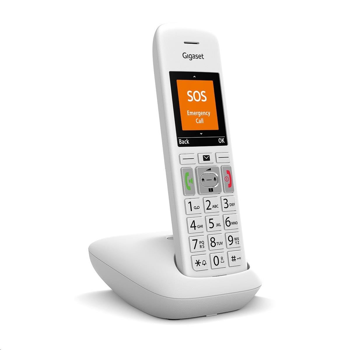 Gigaset A500 Telefono fisso senza fili nero con ID chiamante e telefono con altoparlante