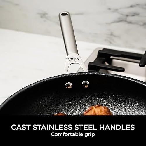 Ninja ZEROSTICK Stainless Steel Cookware 16cm Saucepan, Long Lasting, Non-Stick, Induction Compatible, Saucepan, Oven Safe to 260°C, Cast Stainless Steel Handle C60216UK - Image 7
