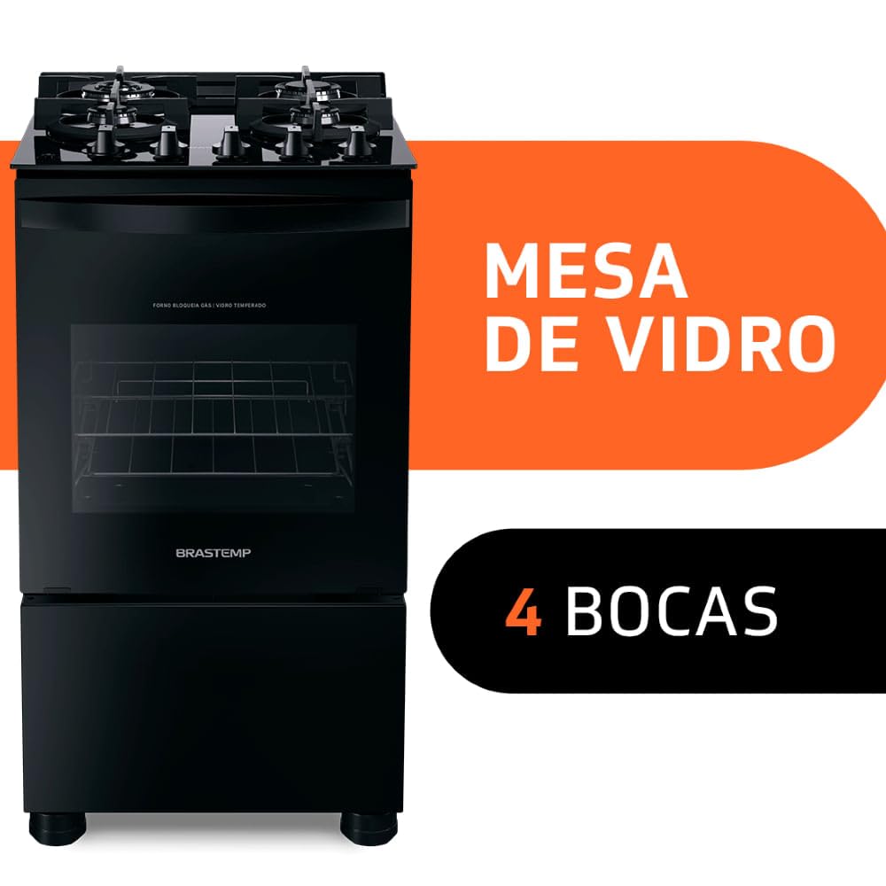 Brastemp 4 bocas (mesa vidro)