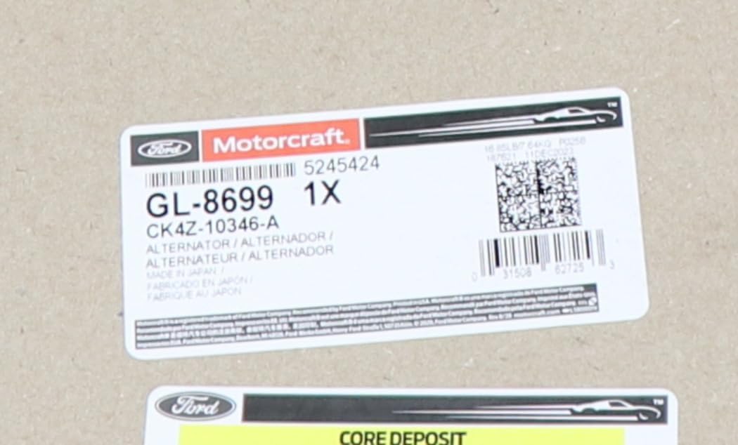 Motorcraft Alternator for 2019 Ford Transit Van - GL8699