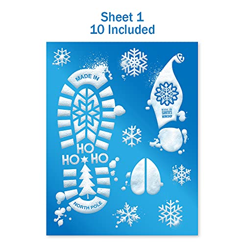 Colonel Pickles Santa Footprints 180ct Floor Stickers Kit Reindeer Elf by Colonel Pickles Novelties - Used condition - Image 2