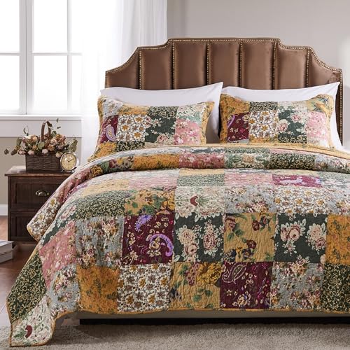 Greenland Home Fashions Antique Chic Quilt Set Size: Queen