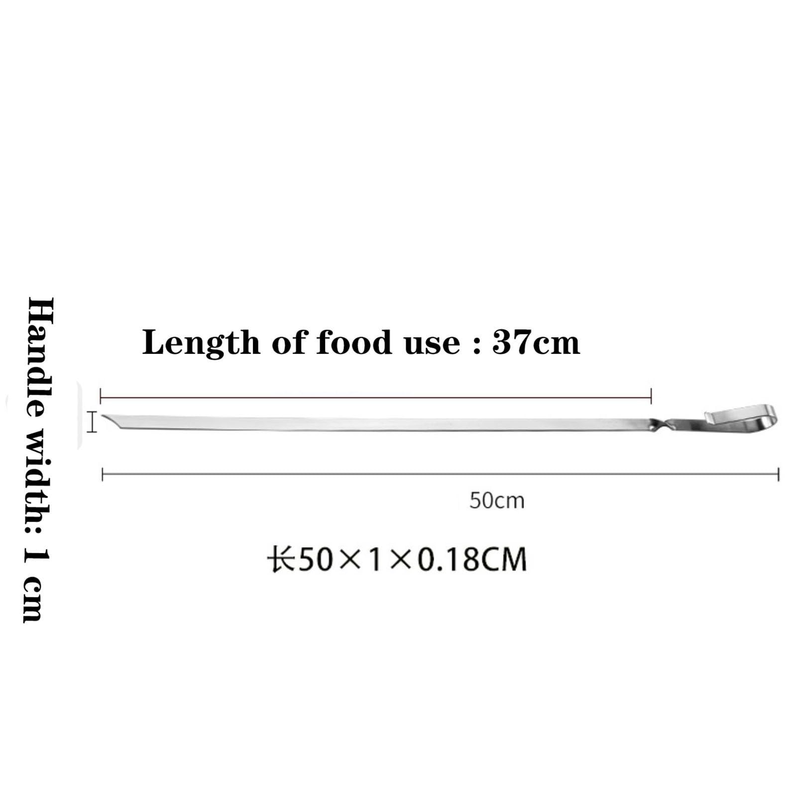 Spiedini for Barbecue, Impermeabili e antiruggine, spiedini for Grigliare Lunghi e Piatti, Carne Facile da Indossare, riutilizzabili, for Carne, gamberi, Pollo e Verdure (Size : 10)
