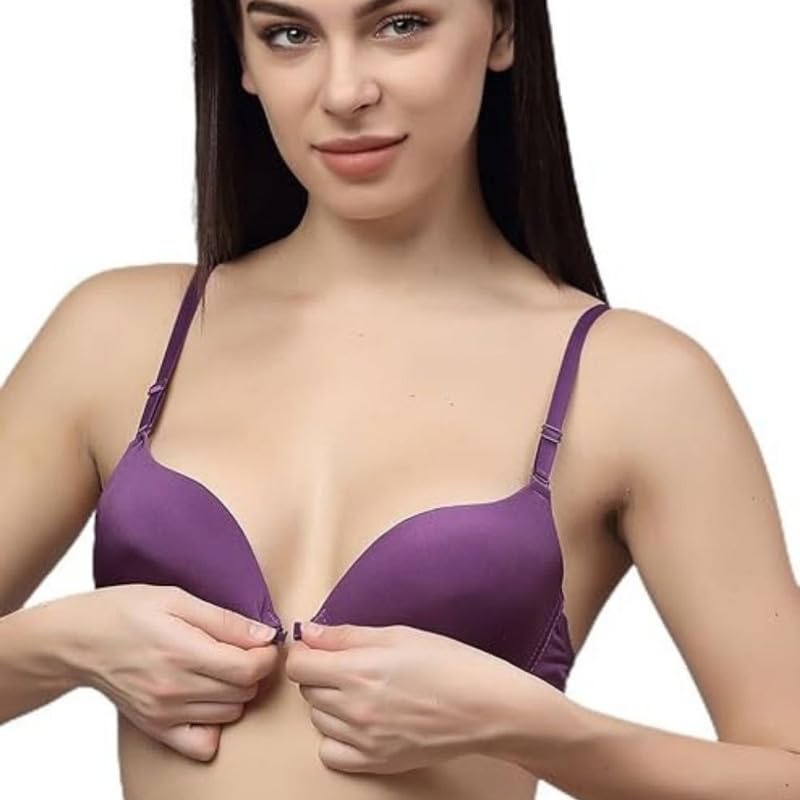 Image of Brachy Women's Poly Cotton Padded Wired Push-Up Bra