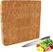 Produktbild SCHOBERG Schneidebrett Holz | Holzbrett, 40 x 40 x 3 cm | Bambus-Schneidebrett Holz | Küchenbrett zum Schneiden von Gemüse, Obst oder Fleisch