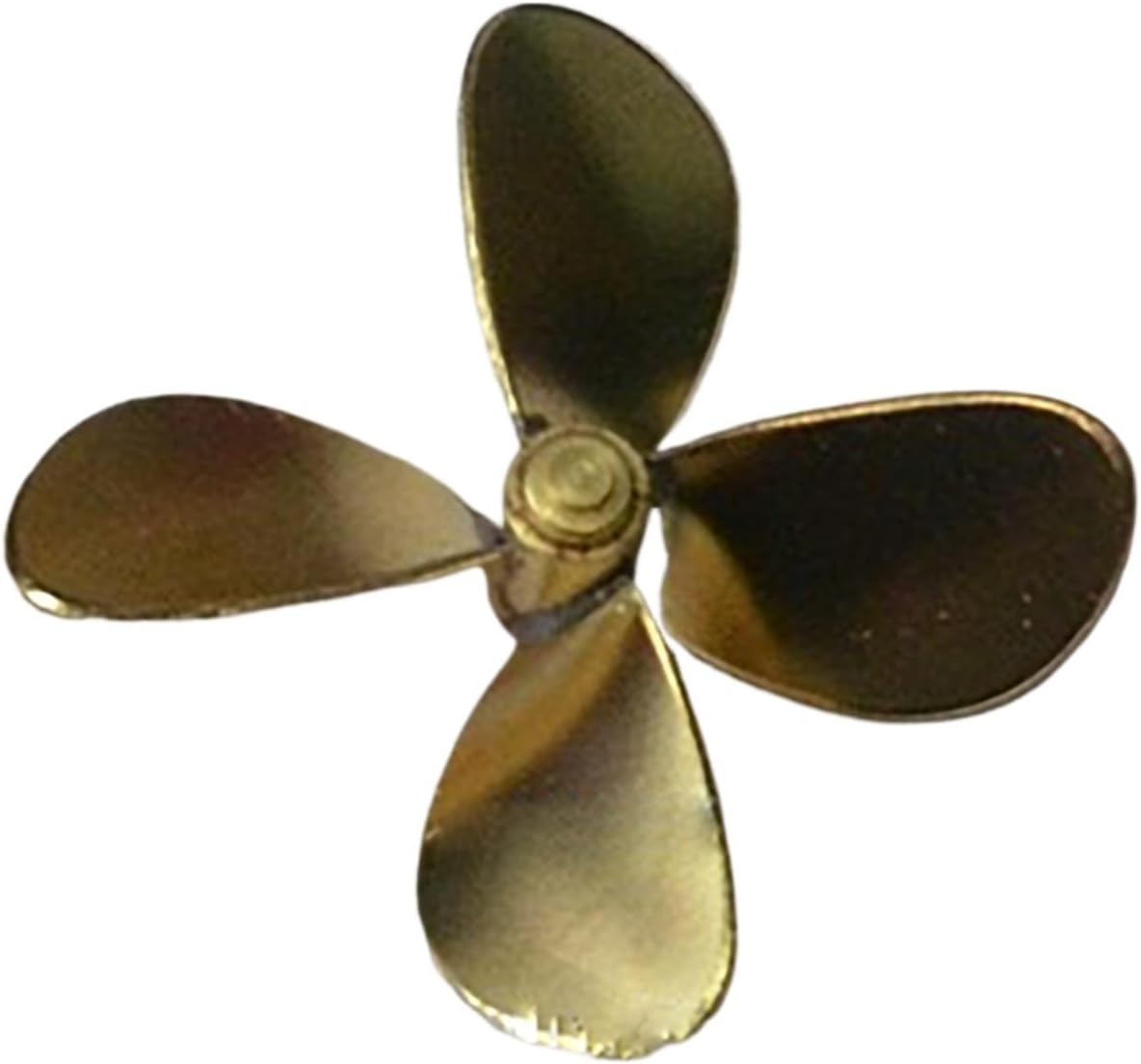 RC Boat Model 64mm Brass 4-Blade Propeller for RC Model Ships – CW & CCW Options, Soldered Construction, M4 Shaft Hole(CW)
