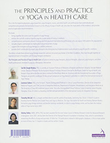 Principles and Practice of Yoga in Health Care