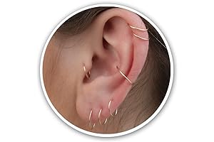 14K Gold Filled Hoop Earrings: Minimalistic Elegance for Everyday Wear