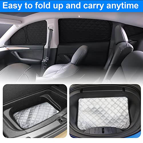 For Tesla Model Y Side Window Sunshade - 7 Pieces Camping Privacy Shade Set, Upgraded 4 Layers Uv Blocker Car Window Sun Shade For Model Y Accessories 2019-2023 #TOP4