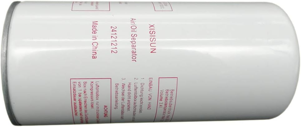 24121212 Air/Oil Separator Compatible and Applicable Air Compressor Replacement Filter 22388045 Substitute Spare Parts