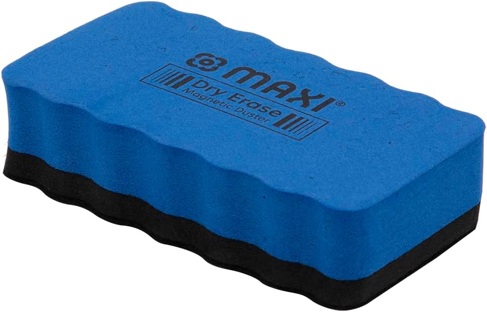 Small Magnetic White Board Eraser, Ideal for white boards. Erases quickly and cleanly.