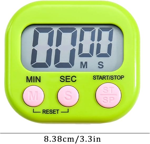 Digital Kitchen Timer, Large Display Loud Ring Magnetic Countdown Cooking Timer,Time Timer for Cooking,Study,Exercise,Classroom,Baking