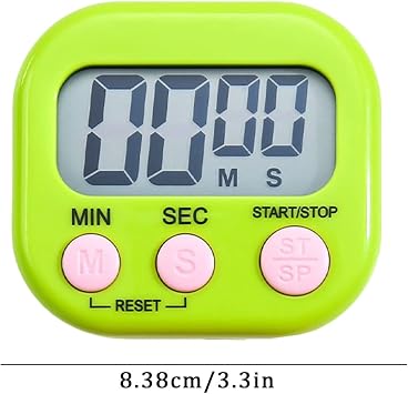 Digital Kitchen Timer, Large Display Loud Ring Magnetic Countdown Cooking Timer,Time Timer for Cooking,Study,Exercise,Classroom,Baking