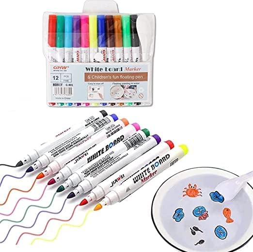 Alexvyan 12 Colors Magic Doodle Water Painting Erasable Markers Floating Ink Pen Set, Magical Water Painting Pens Whiteboard Marker for Kids, Children Art Painting with Spoon (B0CF29MZNG) Amazon Price History, Amazon Price Tracker