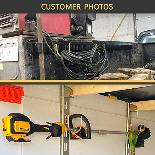 DC Cargo Mall 2 J Hooks for E Track Systems, Large Steel JHook TieDown Accessories for Cargo Tie Down Systems in Trucks, Trailers, Vans, with E-Track Spring Fitting Attachments