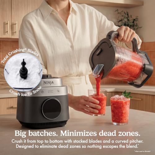 Ninja CrushBOSS Intelligent Blender, 1850PW, XL 72-oz, Mocha, LB201BR - image 4