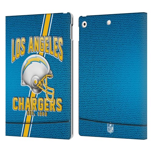 Étui iPad 10.2 Los Angeles Chargers Head Case Designs portefeuille en cuir pour fan de NFL