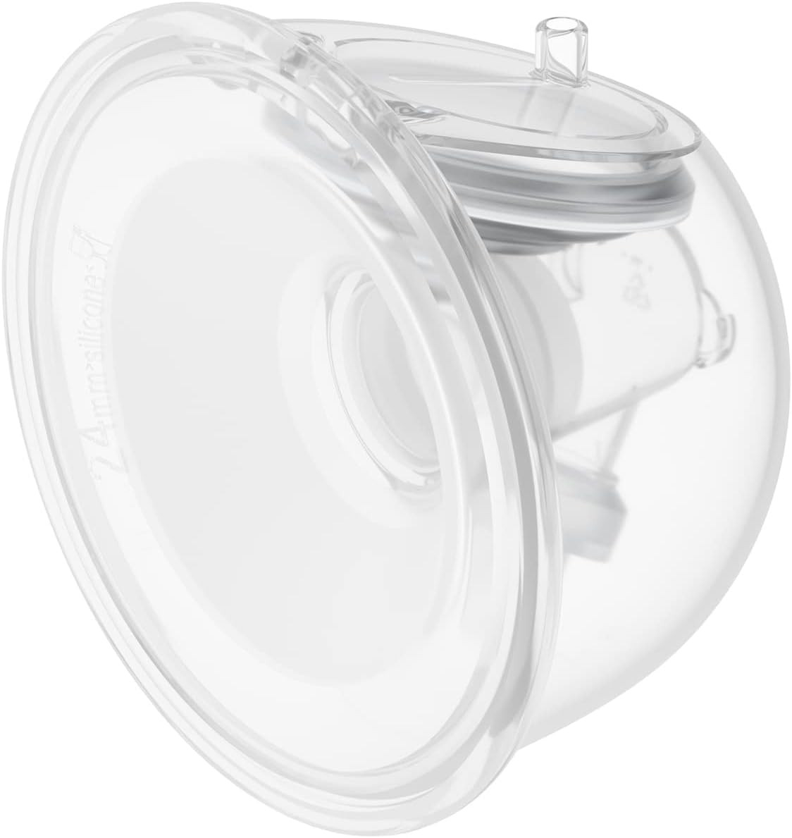 Momcozy Full Set Collector Cup for Momcozy S9 Pro/S12 Pro, NOT for S9/S12. Original S9 Pro/S12 Pro Breast Pump Replacement Accessories (180ml, with Single-Sealed Flange 24mm), Pack of 1