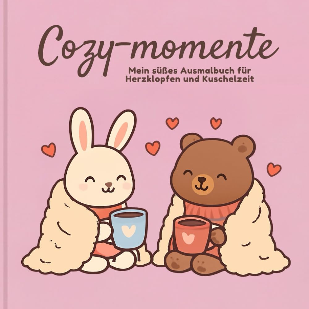 Mein süßes Ausmalbuch für Herzklopfen und Kuschelzeit: 30 niedliche Designs zum Entspannen für Kinder & Erwachsene