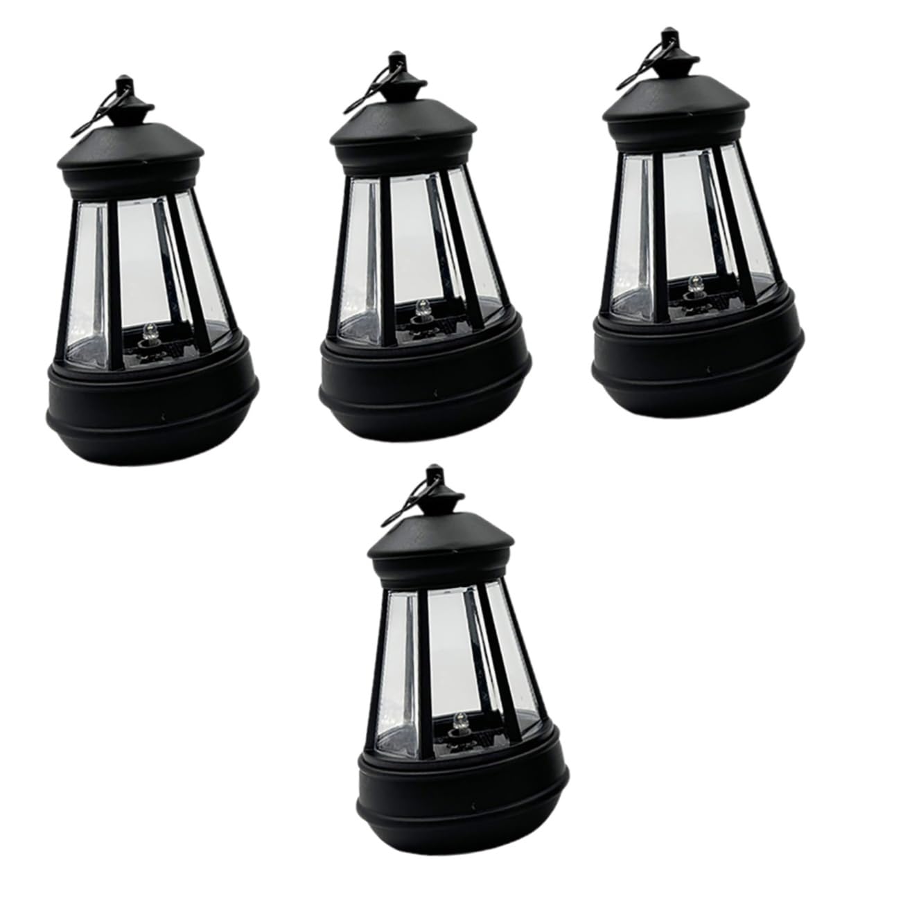 CAXUSD 4pcs Outdoor Solar Lights Decoration Garden Solar Lantern Light Hanging Lantern Driveway