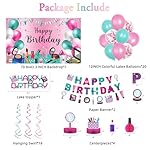 Roetyce Makeup Birthday Party Decorations - 46PCS Kit, Pink Spa Themed Birthday Supplies With Banner, Balloons, Cake Topper - Image 2