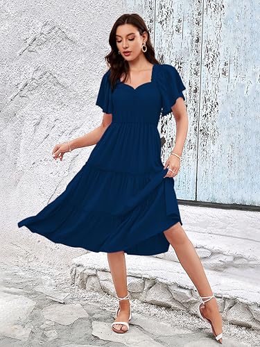 Image of Toochki Dress for Women | Dresses for Women | Fit & Flare Dress | Anarkali Dress for Women | Midi Length Dress | Rayon Dresses | One Piece Dress for Women