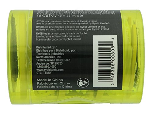Ryobi One PLUS+ AC80RL3 OEM .080 Inch Twisted Line and Spool Replacement for Ryobi 18v, 24v, and 40v Cordless Trimmers (3 Pack) - image 8