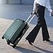 TANTOMI Handgepäck Koffer, 20 Zoll Hartschalenkoffer, Trolley, Leichter ABS-Rollkoffer, Reisekoffer mit 4 Rollen, 3-Stelliges Zahlenschloss (Helles Dunkelgrün, 41L)