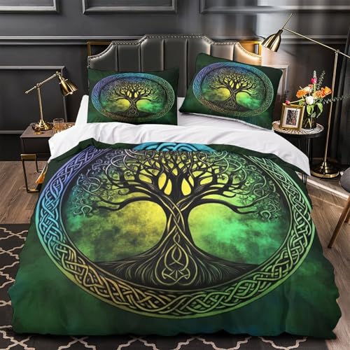 Housse de couette microfibre chat dormant parure de lit 220x240 anti-plis et facile d'entretien - 2