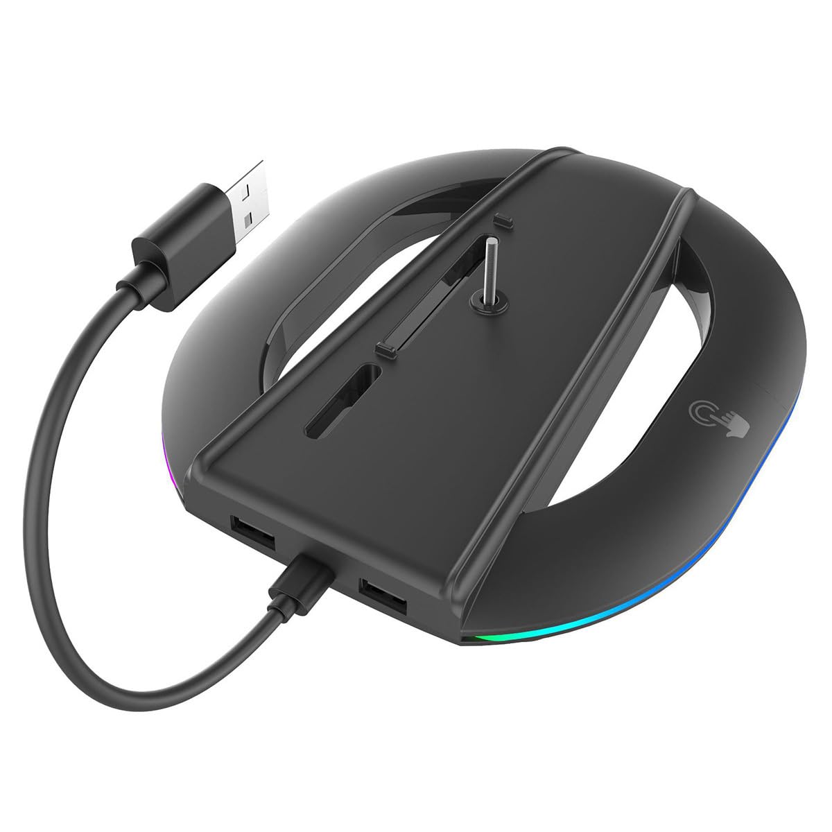 Support vertical pour console P5 Slim avec vis de fixation et câble USB inclus