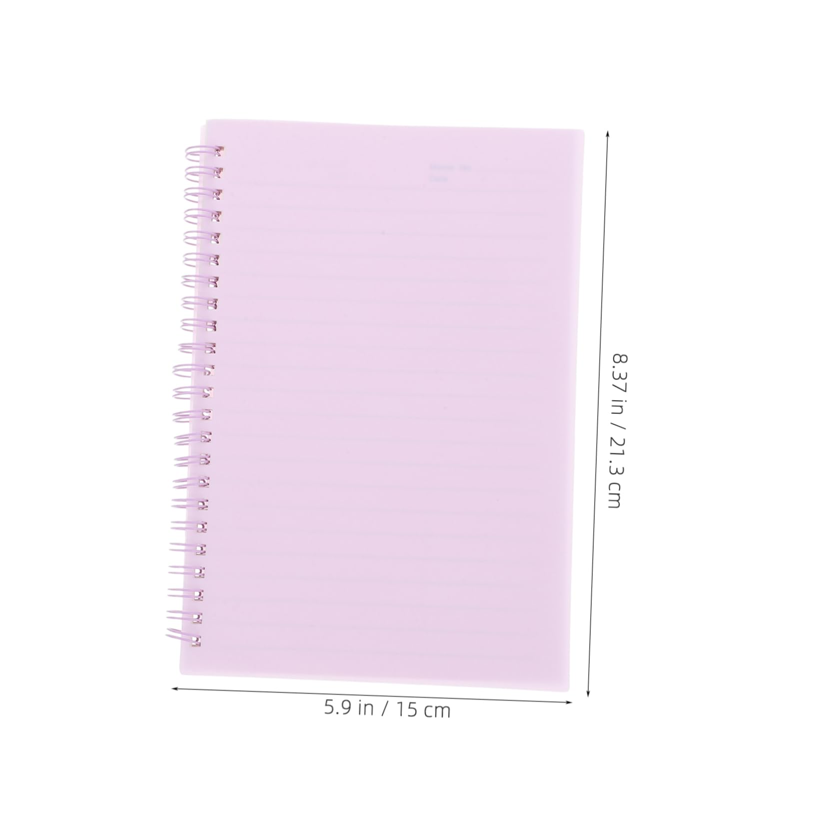 5pièces Cahiers à Spirale Avec Pages Lignées Pour Notes Fournitures De Bureau Pratiques Bloc-notes Polyvalent Pour Travail Et École