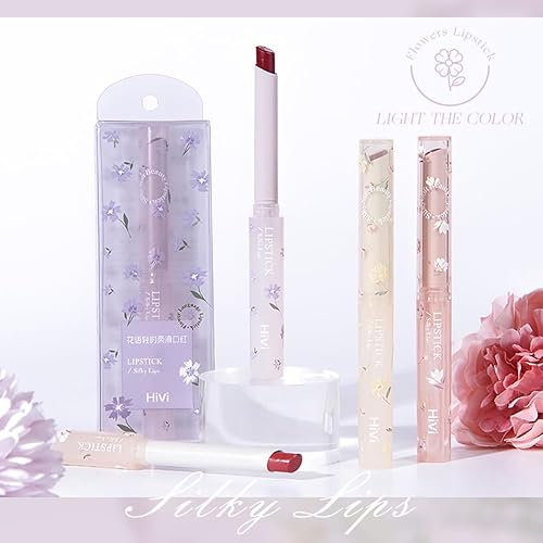 Miniatura 2 de Petansy Florette Jelly - Juego de lápices labiales de 4 colores, bálsamo labial ultra hidratante, brillo labial, tinte de labios, efecto suave y