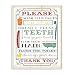 Stupell Home Décor Wash Your Hands Typography Multicolored Bathroom Wall Plaque, 10 x 0.5 x 15, Proudly Made in USA