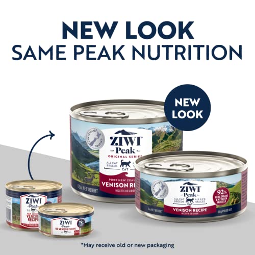 Ziwi Peak Canned Wet Cat Food – All Natural, High Protein, Grain Free, Limited Ingredient, With Superfoods (Venison, Case Of 24, 3Oz Cans) #TOP1