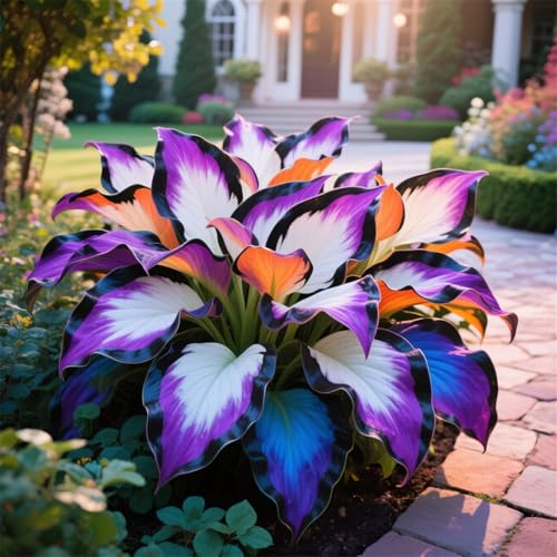 Foglie Decorative e Resistenza-Bulbi di Hosta per Giardini Ombreggiati - Rizoma di Hosta-4Rizoma-A