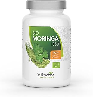 ORIGINAL BIO MORINGA 1350mg, das Nährstoffwunder in einer Kapsel, perfekte Zusammensetzung aller wichtigen Nährstoffe, hoc...