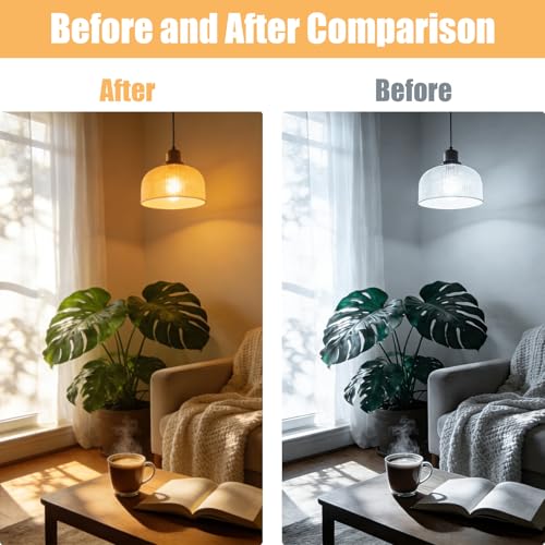 E14 Led Light Bulb Golf Ball G45 SES Small Screw Light Bulb 4W Warm White 2700K Mini Globe Clear LED Filament Bulb for Chandelier Desk Lamp Ceiling Fans Wall Sconces Pack of 4 [Energy Class A+] - Image 7