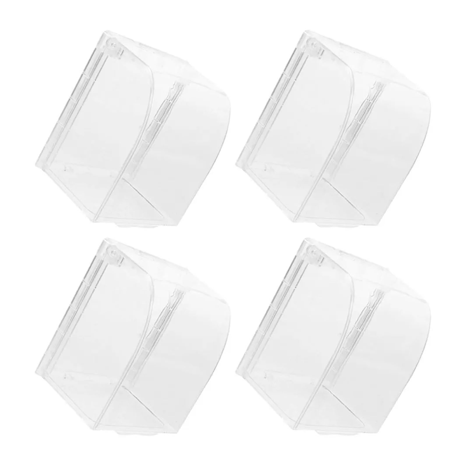 4 Pezzi di Protezione Impermeabile for Prese di Corrente, Materiale di Protezione for Prese di Corrente, compatibilità Universale, Accessori elettrici per Cortile, ripostiglio(Black)
