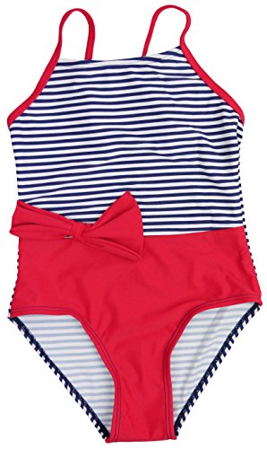 Image of ToBeInStyle Girl's Spaghetti Strap Printed Assorted Styles One Piece Swimsuit