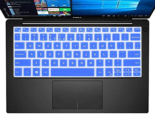 Ultra Thin Keyboard Cover for Dell XPS 13 7390 Keyboard Cover for New Dell XPS 13 7390 Standard Laptop/Dell XPS 13 9305 9380 9370 & 2017 Dell XPS 13 9365 13.3 inch Laptop Keyboard Skin, Blue